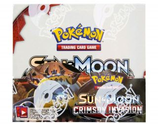 Pokemon Sun & Moon Crimson Invasion Full Factory Booster Box And English