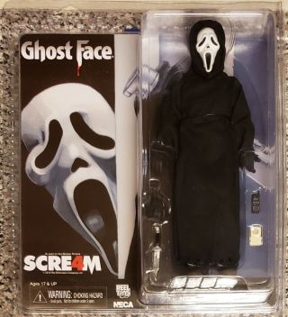 Neca Scream,  Ghost Face 8 " Clothed Figure,  The Icon Of Halloween (& Rare)