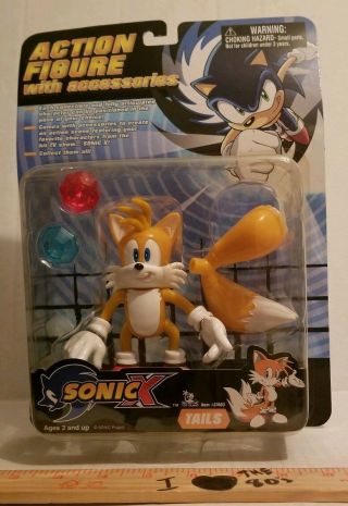 Tails Sonic X The Hedgehog Adventure Toy Island Action Figure Moc Sega Rare