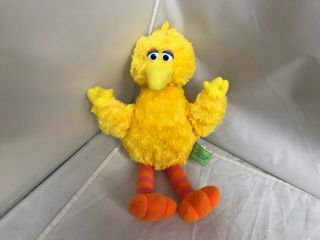2010 Gund Sesame Street 13 " Plush Big Bird 75350 Stuffed Animal Toy Yellow Soft