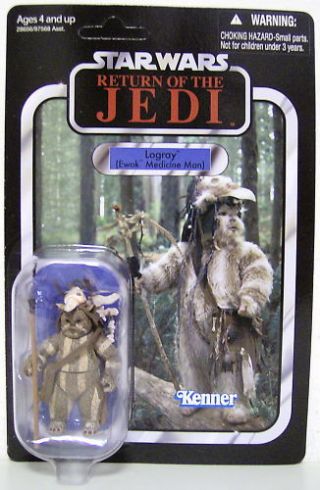 Logray Star Wars Return Of The Jedi Vintage 3 3/4 " Figure Unpunched Vc55 2011