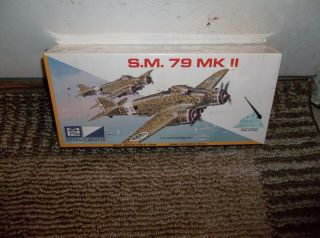Vintage 1970 Mpc Italian Bomber S.  M.  79 Mk Ii 1/72 Extremely Clean/sealed Kit