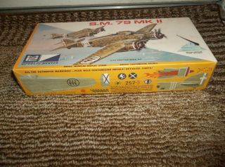Vintage 1970 MPC Italian Bomber S.  M.  79 MK II 1/72 Extremely Clean/Sealed Kit 2