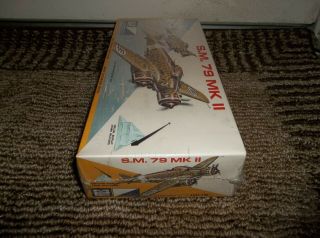 Vintage 1970 MPC Italian Bomber S.  M.  79 MK II 1/72 Extremely Clean/Sealed Kit 3