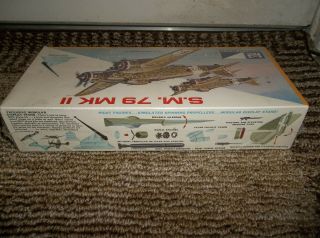 Vintage 1970 MPC Italian Bomber S.  M.  79 MK II 1/72 Extremely Clean/Sealed Kit 4