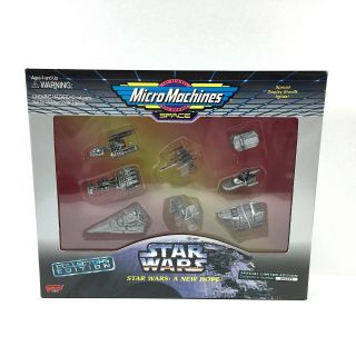 Star Wars Micro Machines Silver Collectors Edition A Hope Gift Set Mib