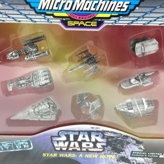 Star Wars Micro Machines Silver Collectors Edition A Hope Gift Set MIB 2