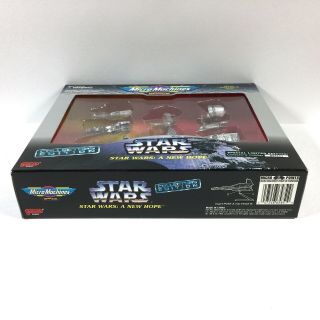 Star Wars Micro Machines Silver Collectors Edition A Hope Gift Set MIB 4