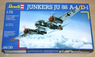 40 - 04130 Revell 1/72nd Scale Junkers Ju 88a - 4/d - 1 Plastic Model Kit