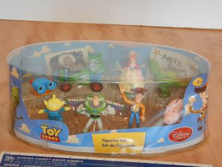 Rare Disney Pixar Toy Story - Figurine Set - Andys Room - 2010 Disney Store,  Nos
