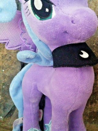 My Little Pony Princess Luna Large Plush Purple Unicorn Wings Hasbro 16 