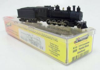 Roundhouse 8000 N Scale Undecorated 2 - 8 - 0 Consolidation Steam Locomotive Ln/box