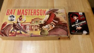 Lowell Game 1958 Bat Masterson Western Board Game W/ Best Of Season 1 Dvd