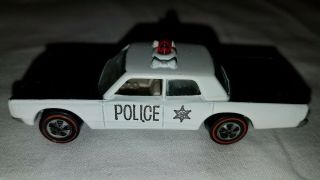 Vintage Redline Hotwheels 70 Custom Police Cruiser,  Usa