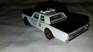 Vintage redline hotwheels 70 Custom Police Cruiser,  USA 5