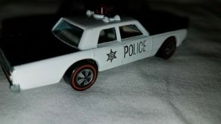 Vintage redline hotwheels 70 Custom Police Cruiser,  USA 6