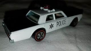 Vintage redline hotwheels 70 Custom Police Cruiser,  USA 7