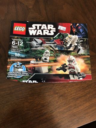 Lego Star Wars 7655 Clone Trooper Battle Pack Set Rare Shock Trooper Minifig