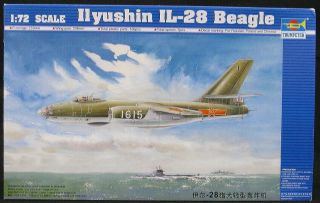 1/72 Trumpeter Models Ilyushin Il - 28 Beagle Russian Jet Bomber