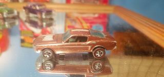 Hot Wheels Redline Copper Custom Mustang Brown Int Hk Base