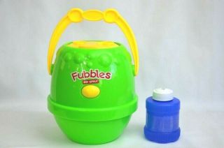 Motorized Fubbles No Spill Bubble Machine Blue And Green - With No Box
