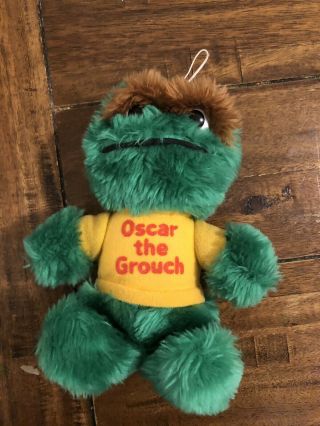 Vintage 1980’s Sesame Street Oscar The Grouch Stuffed Toy By Hasbros Softies