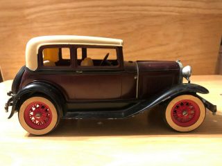 Vintage Hubley Toys Ford Model A Brown Metal Car - No Box