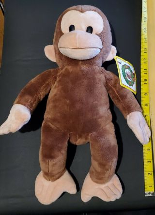 Curious George Plush Monkey Toy Stuffed Animal With Tags 16 Inch Tall Kohls