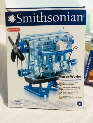 Smithsonian Motor Kit 4 Cylinder Model Kit In Open Box