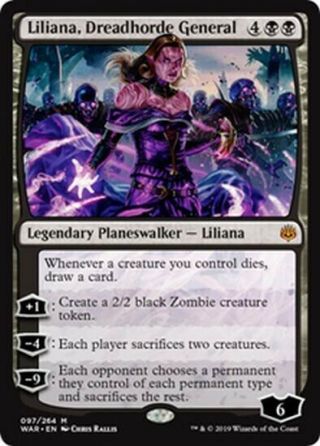 4x Liliana,  Dreadhorde General Mtg War Of The Spark War Kid Icarus