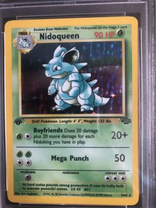 First Edition Nidoqueen Holographic PSA 9 2