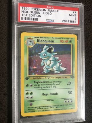 First Edition Nidoqueen Holographic PSA 9 4