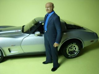 Bill Mitchell 1/18 Unpainted Figure Made By Vroom For Cadillac Corvette