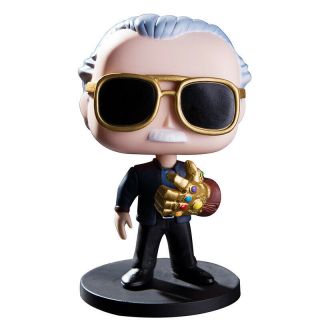 Marvel Avengers Stan Lee With Infinity Gauntlet Pvc Action Figure Toy Gifts