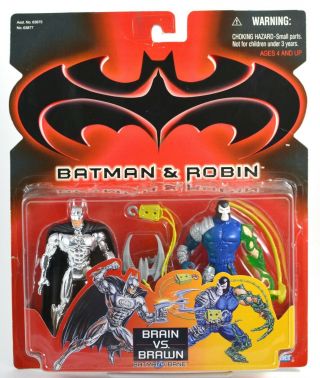 Batman & Robin Movie Brain Vs.  Brawn Figure Pack 1997 Moc