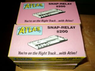 8 Atlas 200 Snap Relays - Boxes.