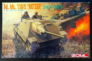 Dml Hetzer Early Version Sd.  Kfz.  138/2 / Kit Started / All Is There 1/35