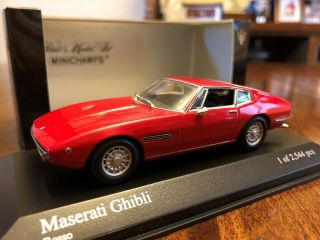 1/43 Diecast Minichamps Maserati Ghibli Coupe,  1969,  Red