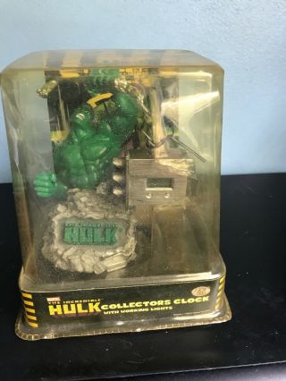 Marvel The Incredible Hulk Collectors Clock Tek Time 94d