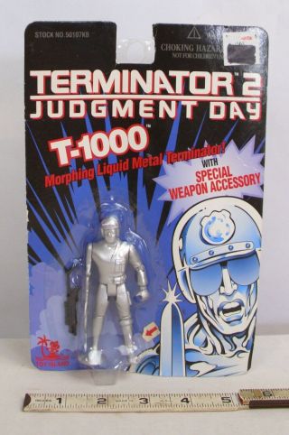 Terminator 2 T2 Judgement Day T - 1000 Figure 1995 Still On Card Toy Island