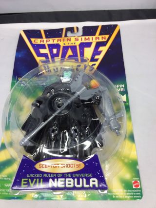 Moc 1996 Mattel Captain Simian & The Space Monkeys Evil Nebula Action Figure