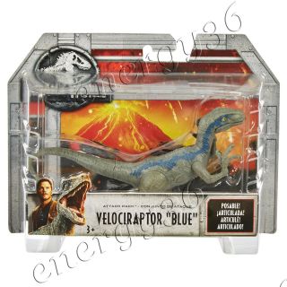 Jurassic World Action Figure Fallen Kingdom Attack Pack Velociraptor Blue