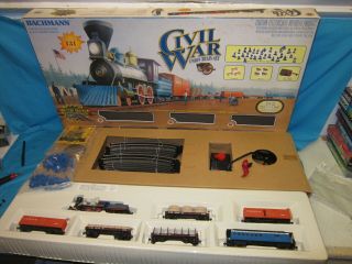 Ho Scale Bachmann Civil War Union Train Set,