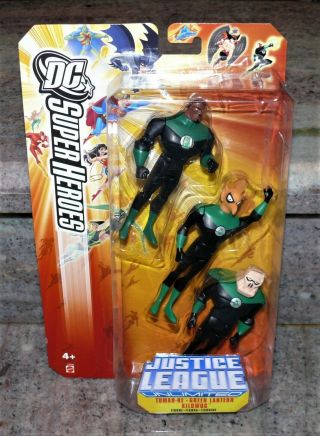 Dc Justice League Unlimited Green Lantern Kilowog Tomar Re Figure 3 Pack Jlu