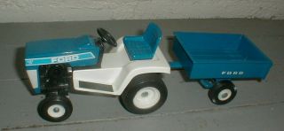 Ertl Ford Lgt 12 Lawn And Garden Tractor Set W Trailer 1/12 80 