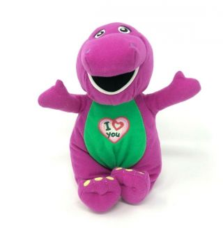 Barney Singing " I Love You " Stuffed Animal Plush 9 " Tall