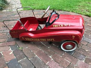 Gearbox Vintage Firetruck Pedal Car - Or Restoration