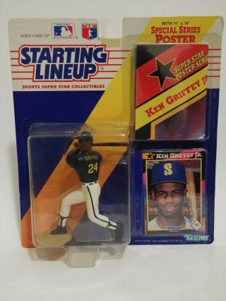 1992 Starting Lineup - Slu - Mlb - Ken Griffey,  Jr (swinging) - Seattle Mariners