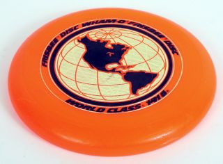Wham - O Frisbee Disk World Class 141g Orange 1980