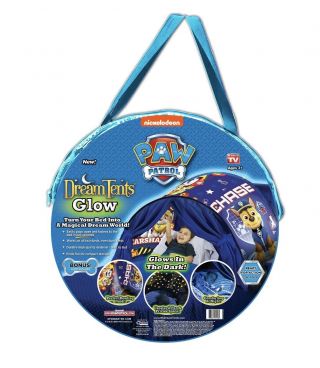 Nickelodeon Paw Patrol Dream Tents Glow Twin Size Pop Up Bed Tent,  Readyforaction